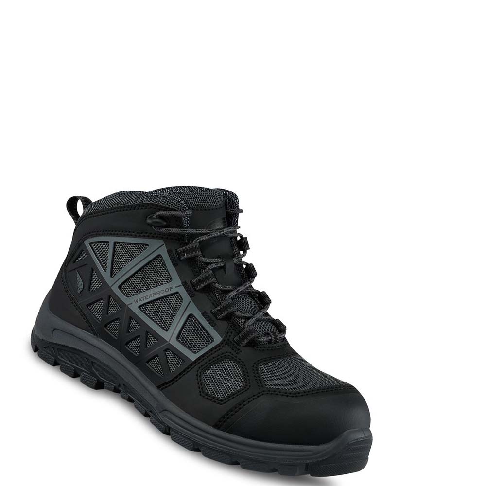 Red Wing 5-inch Sikkerheds Tå Vandrestøvler Herre Sort | DK271WNB