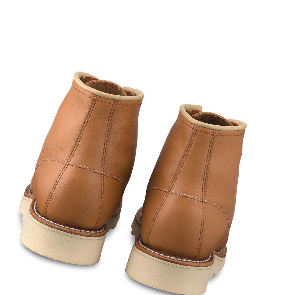 Red Wing 6-Inch Classic Moc Heritage Kort in Boundary Læder Støvler Dame Brune | DK128GSO