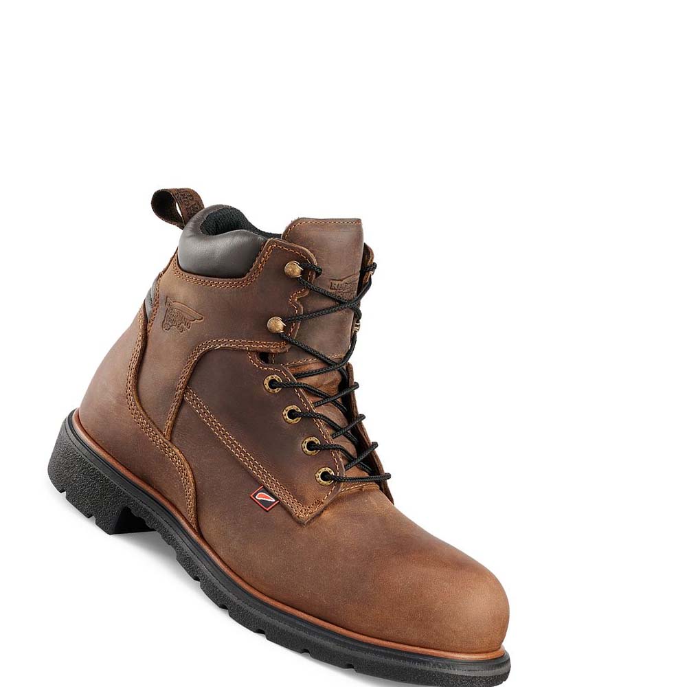 Red Wing 6-inch CSA Soft Tå Arbejdsstøvler Herre Brune | DK73KOR