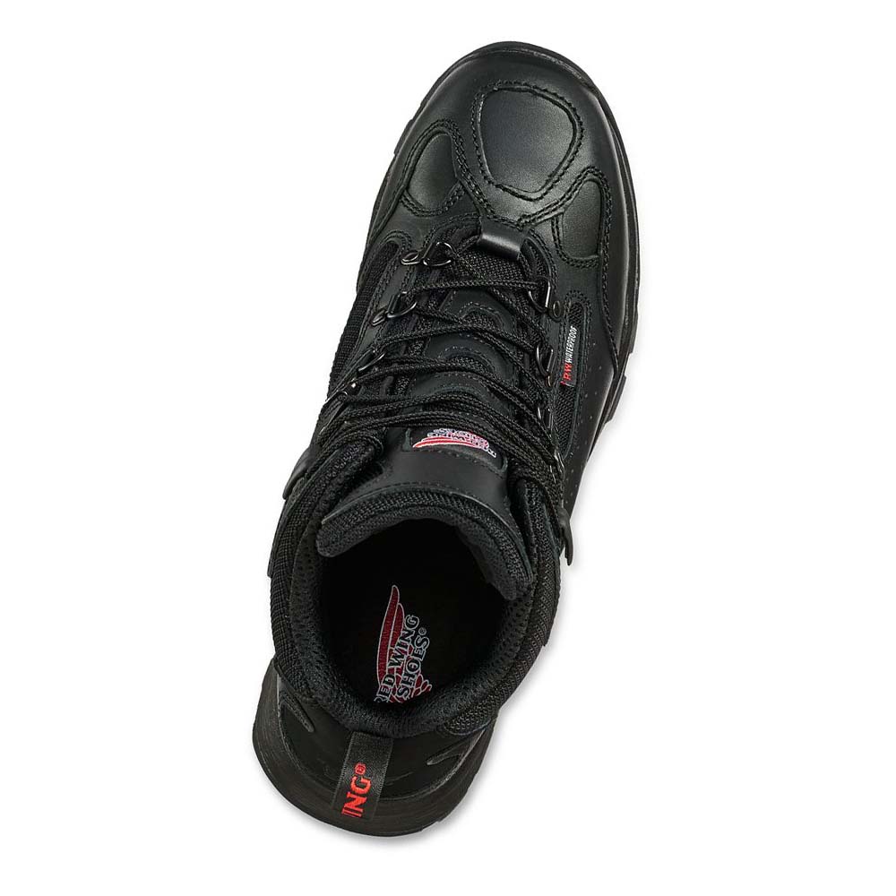 Red Wing 6-inch Sikkerheds Tå Vandrestøvler Herre Sort | DK268TCE