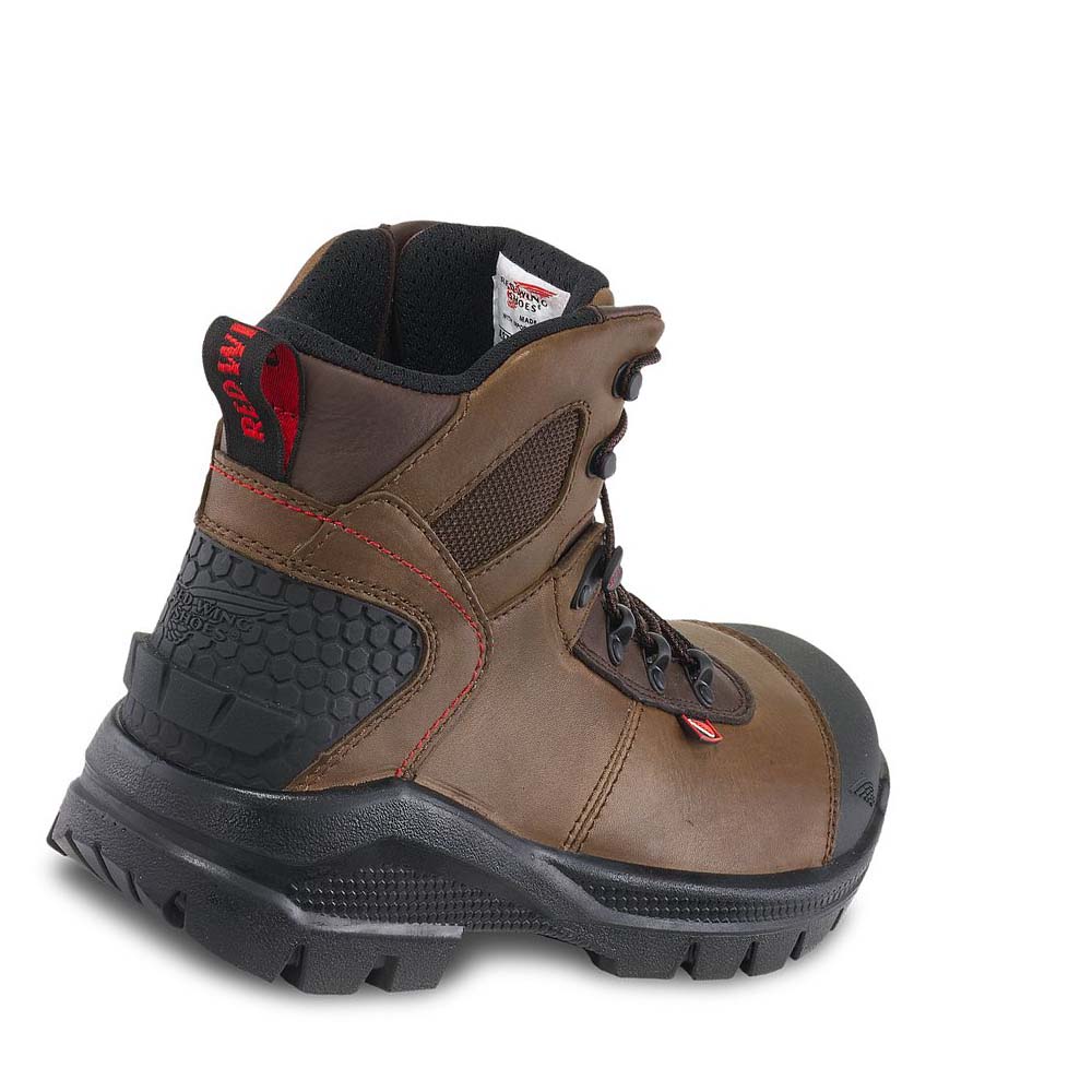 Red Wing 6-inch Soft Tå Arbejdsstøvler Herre Brune | DK97ZUT