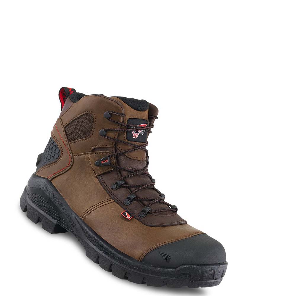 Red Wing 6-inch Soft Tå Arbejdsstøvler Herre Brune | DK97ZUT