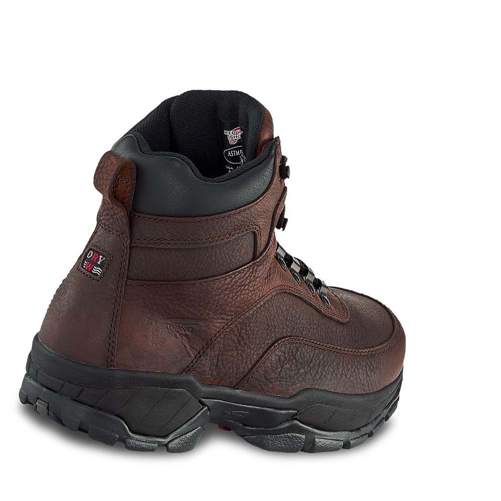 Red Wing 6-inch Vandtætte CSA Soft Tå Vandrestøvler Herre Kaffe | DK253ZUT