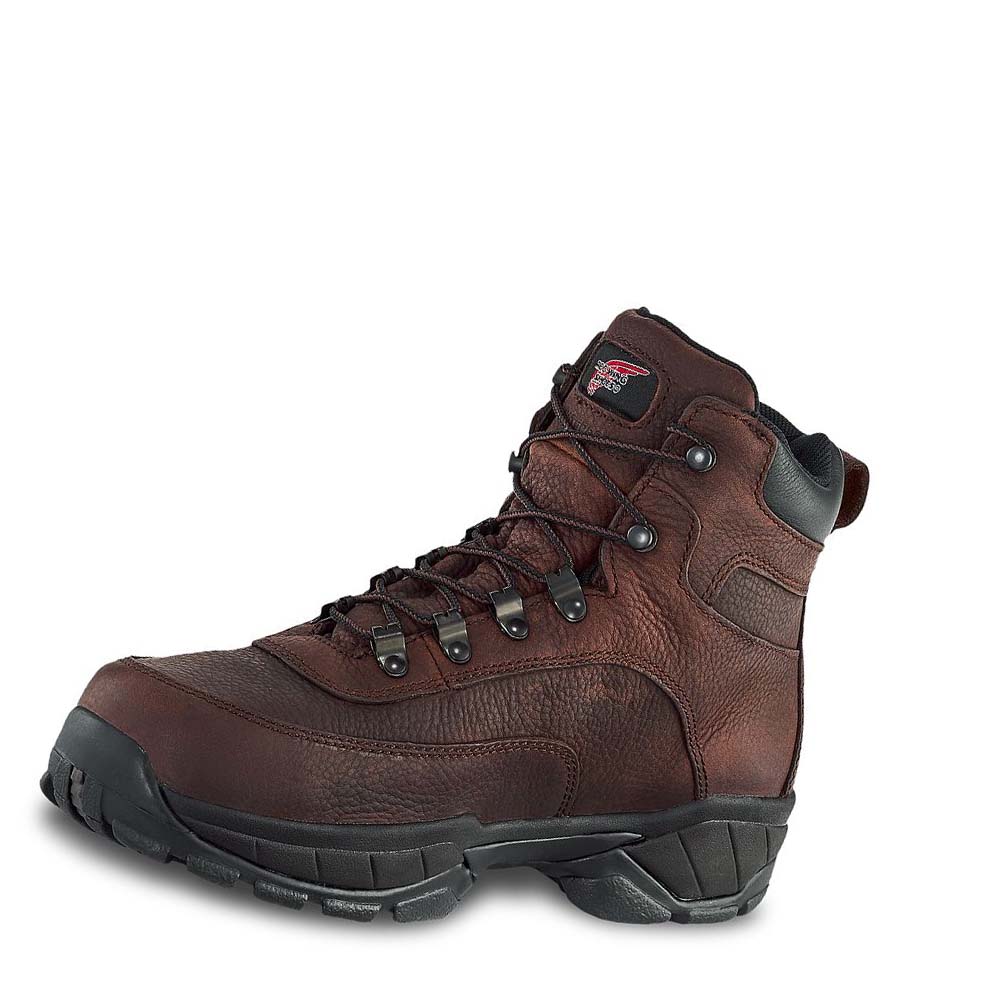 Red Wing 6-inch Vandtætte CSA Soft Tå Vandrestøvler Herre Kaffe | DK253ZUT