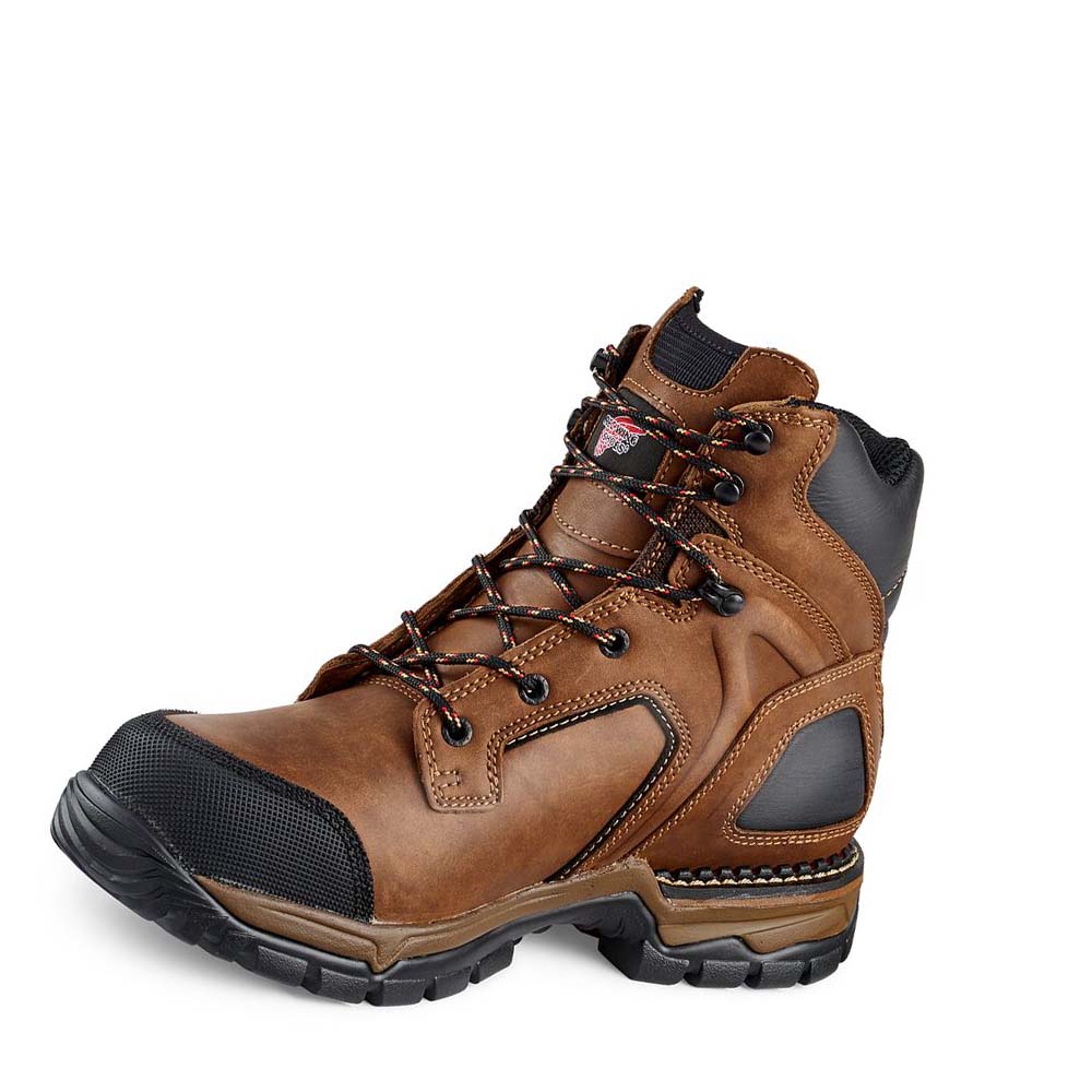 Red Wing 6-inch Vandtætte Soft Tå Arbejdsstøvler Herre Brune | DK95CTV