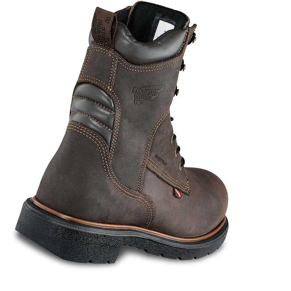 Red Wing 8-inch Insulated, Vandtætte Soft Tå Arbejdsstøvler Herre Taupe | DK72LIS