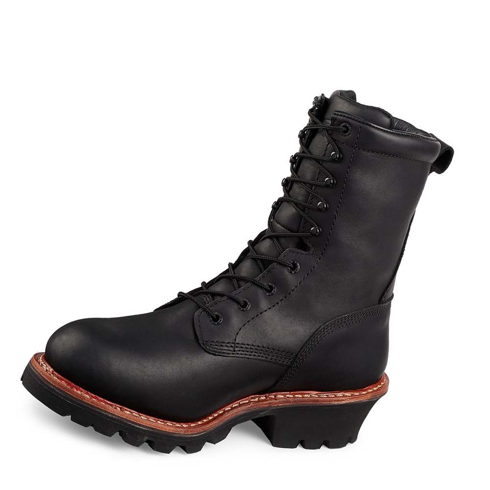 Red Wing 9-inch Insulated, Vandtætte Sikkerhedsstøvler Herre Sort | DK306LIS