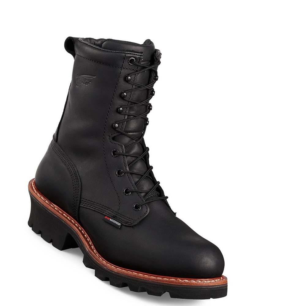 Red Wing 9-inch Insulated, Vandtætte Sikkerhedsstøvler Herre Sort | DK306LIS