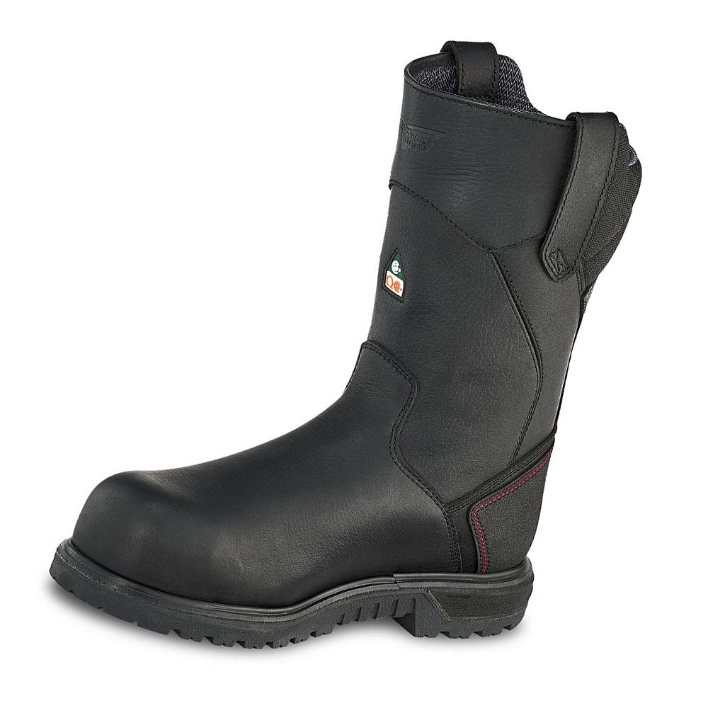 Red Wing Brnr XP 11-inch Vandtætte, Insulated, CSA Sikkerheds Tå Pull On Støvler Herre Sort | DK232GSO