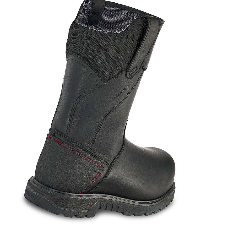 Red Wing Brnr XP 11-inch Vandtætte, Insulated, CSA Sikkerheds Tå Pull-On Vandtætte Støvler Herre Sort | DK395ILH