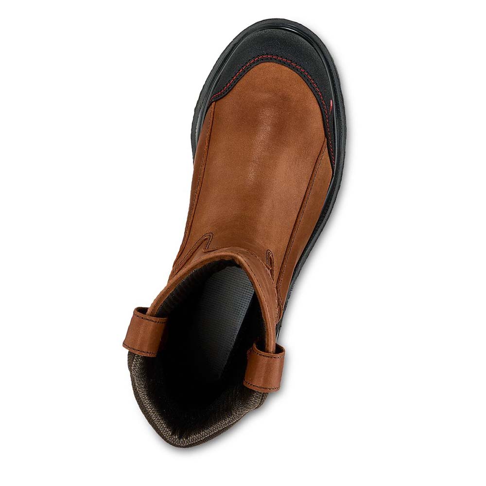Red Wing Brnr XP 11-inch Vandtætte Sikkerheds Tå Pull On Støvler Herre Brune | DK233FDN