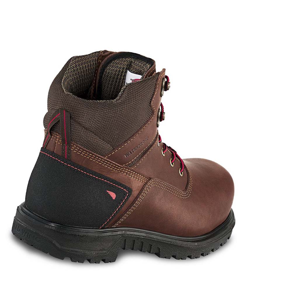 Red Wing Brnr XP 6-inch CSA Sikkerheds Tå Vandtætte Støvler Herre Kaffe | DK61RVD