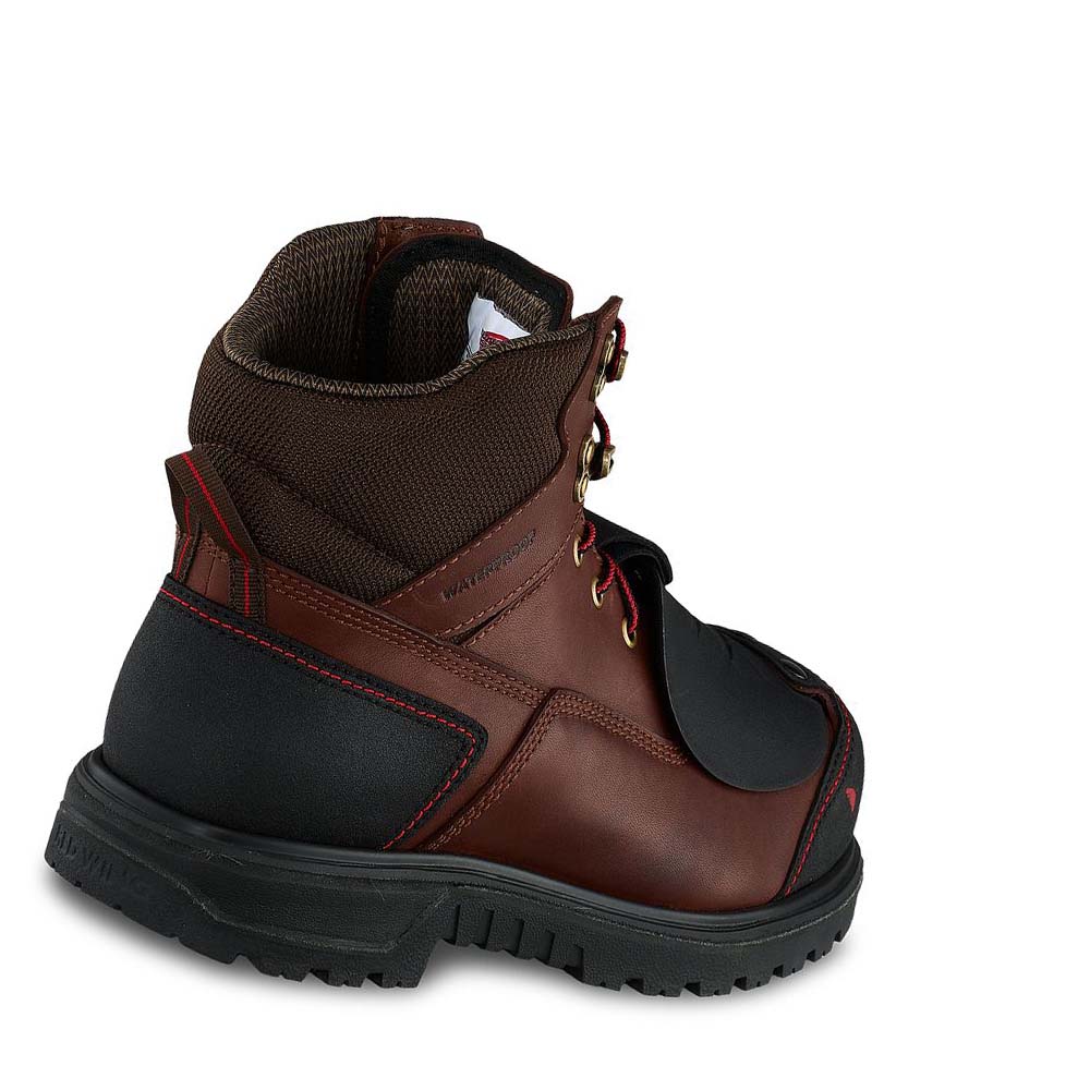 Red Wing Brnr XP 6-inch Sikkerheds Tå Metguard Vandtætte Støvler Herre Bordeaux | DK39MQZ