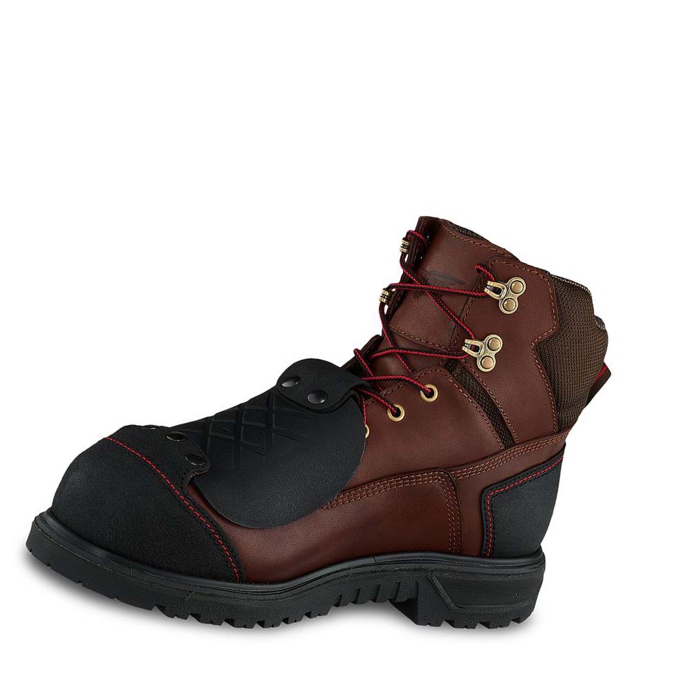 Red Wing Brnr XP 6-inch Sikkerheds Tå Metguard Vandtætte Støvler Herre Bordeaux | DK39MQZ