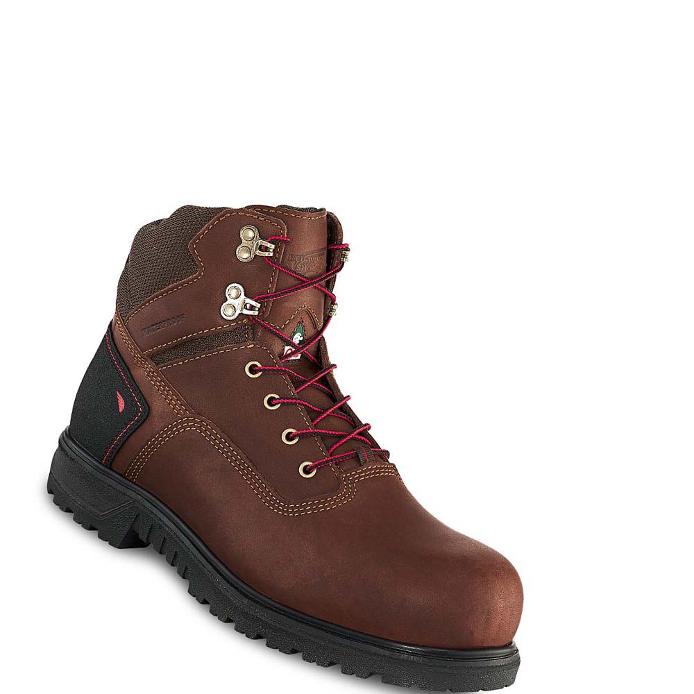Red Wing Brnr XP 6-inch Vandtætte CSA Sikkerhedsstøvler Herre Kaffe | DK350QMA