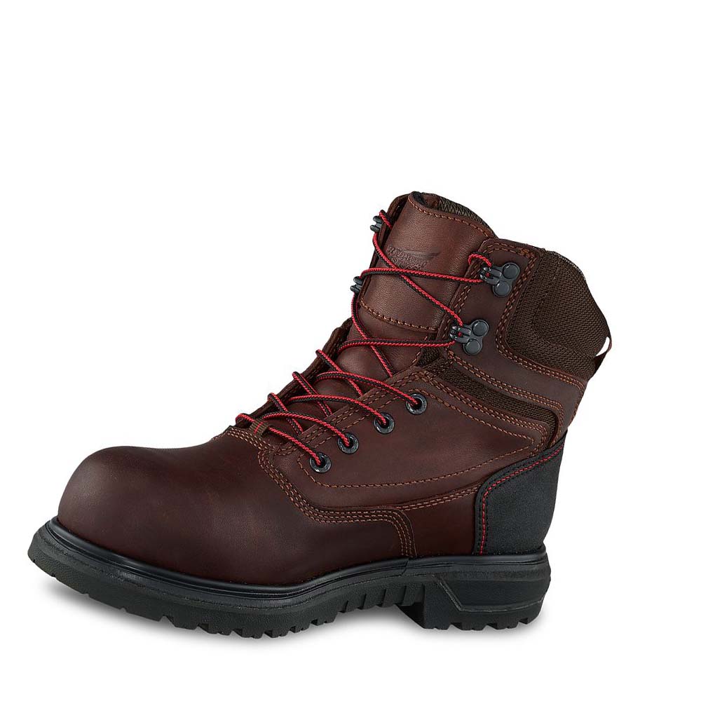 Red Wing Brnr XP 6-inch Vandtætte Sikkerhedsstøvler Dame Bordeaux | DK143MQZ