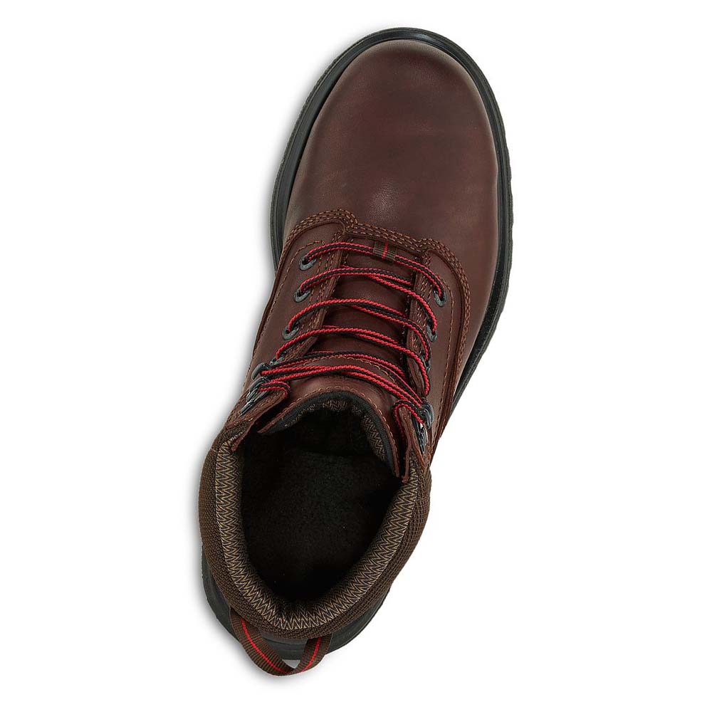 Red Wing Brnr XP 6-inch Vandtætte Sikkerhedsstøvler Dame Bordeaux | DK143MQZ