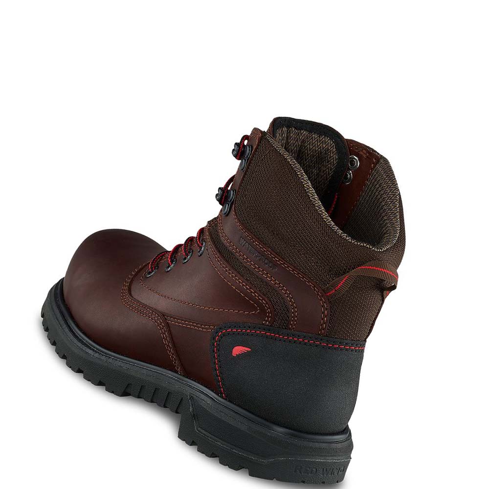 Red Wing Brnr XP 6-inch Vandtætte Sikkerheds Tå Arbejdsstøvler Dame Bordeaux | DK165RVD