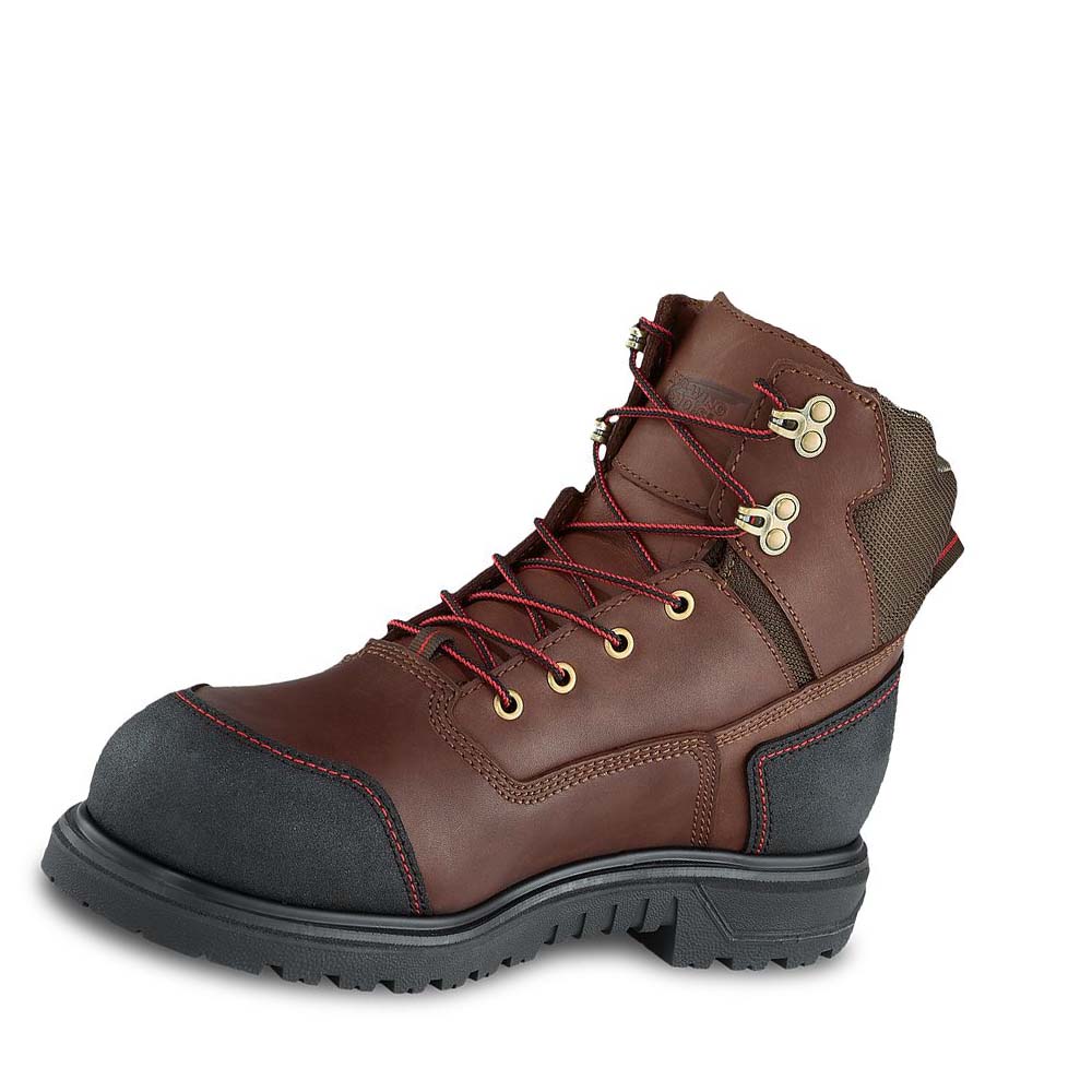 Red Wing Brnr XP 6-inch Vandtætte Soft Tå Arbejdsstøvler Herre Kaffe | DK94VRW