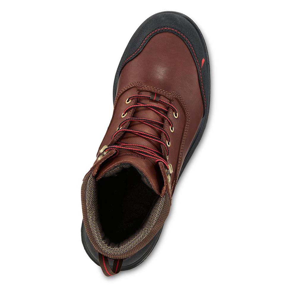 Red Wing Brnr XP 6-inch Vandtætte Soft Tå Arbejdsstøvler Herre Kaffe | DK94VRW