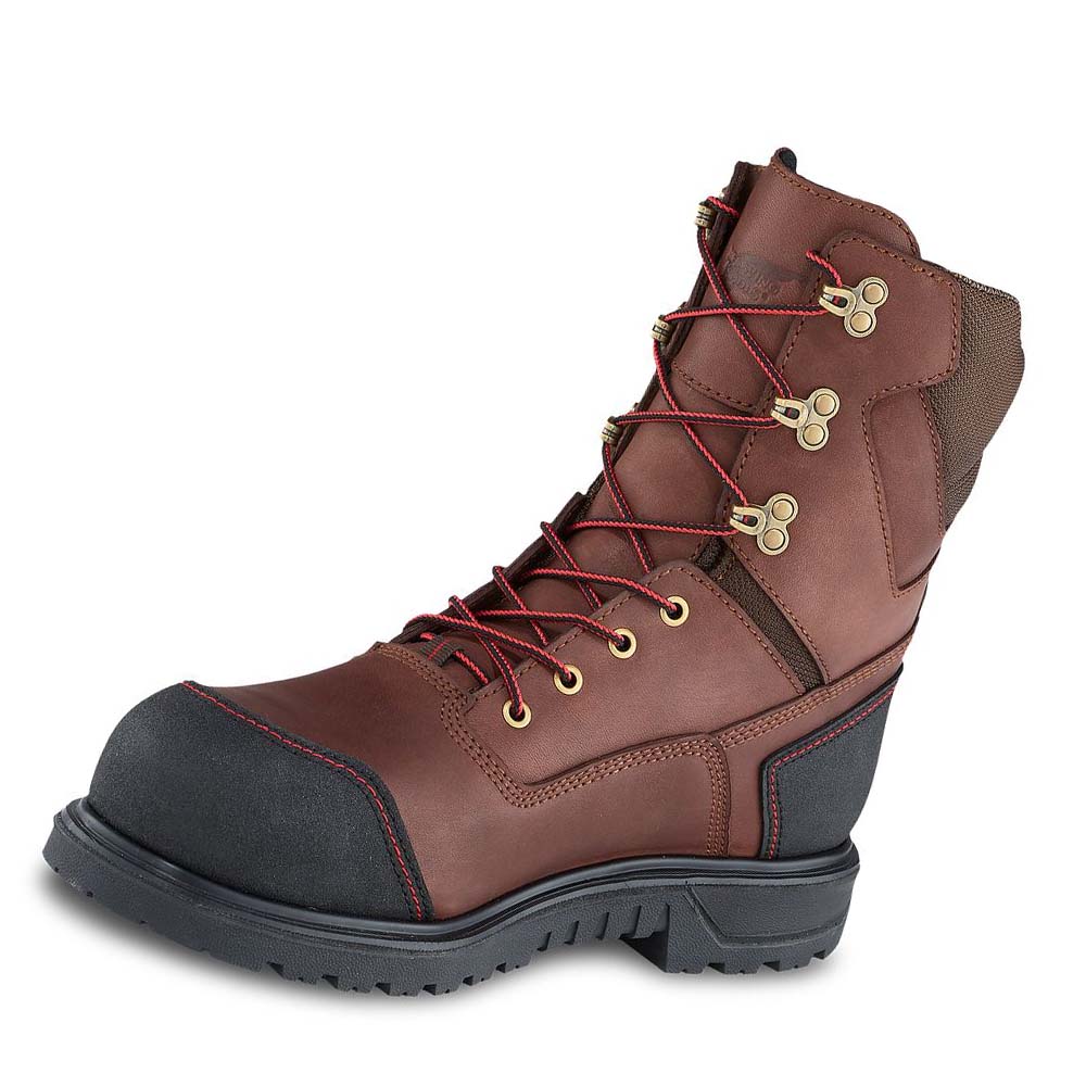 Red Wing Brnr XP 8-inch Insulated, Vandtætte Sikkerhedsstøvler Herre Kaffe | DK309HAP