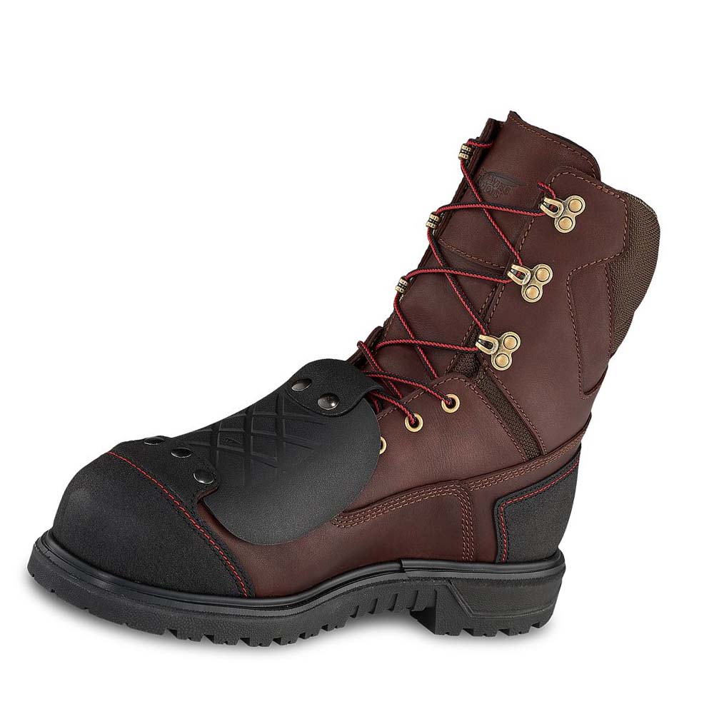 Red Wing Brnr XP 8-inch Sikkerheds Tå Metguard Vandtætte Støvler Herre Bordeaux | DK396UZG
