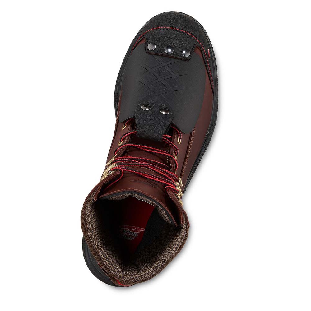 Red Wing Brnr XP 8-inch Sikkerheds Tå Metguard Vandtætte Støvler Herre Bordeaux | DK396UZG