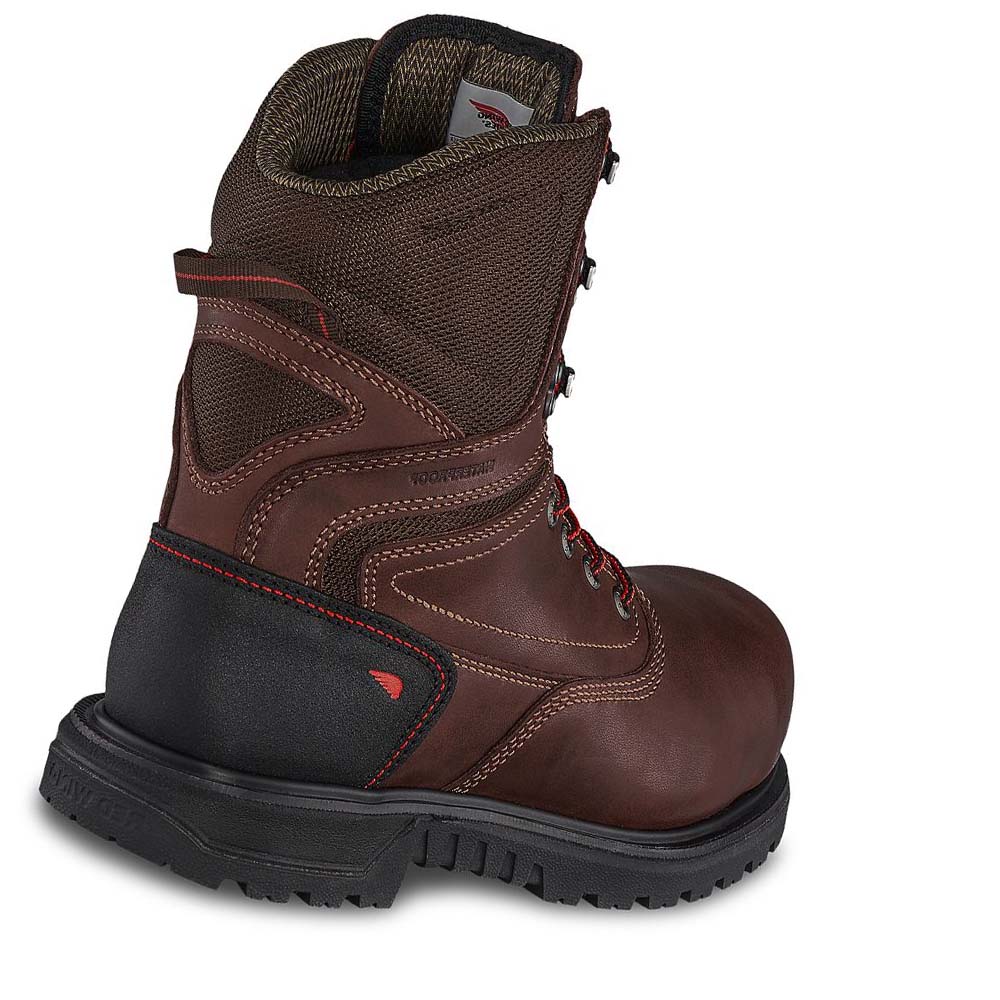 Red Wing Brnr XP 8-inch Vandtætte, CSA Sikkerheds Tå Arbejdsstøvler Dame Bordeaux | DK166EBC