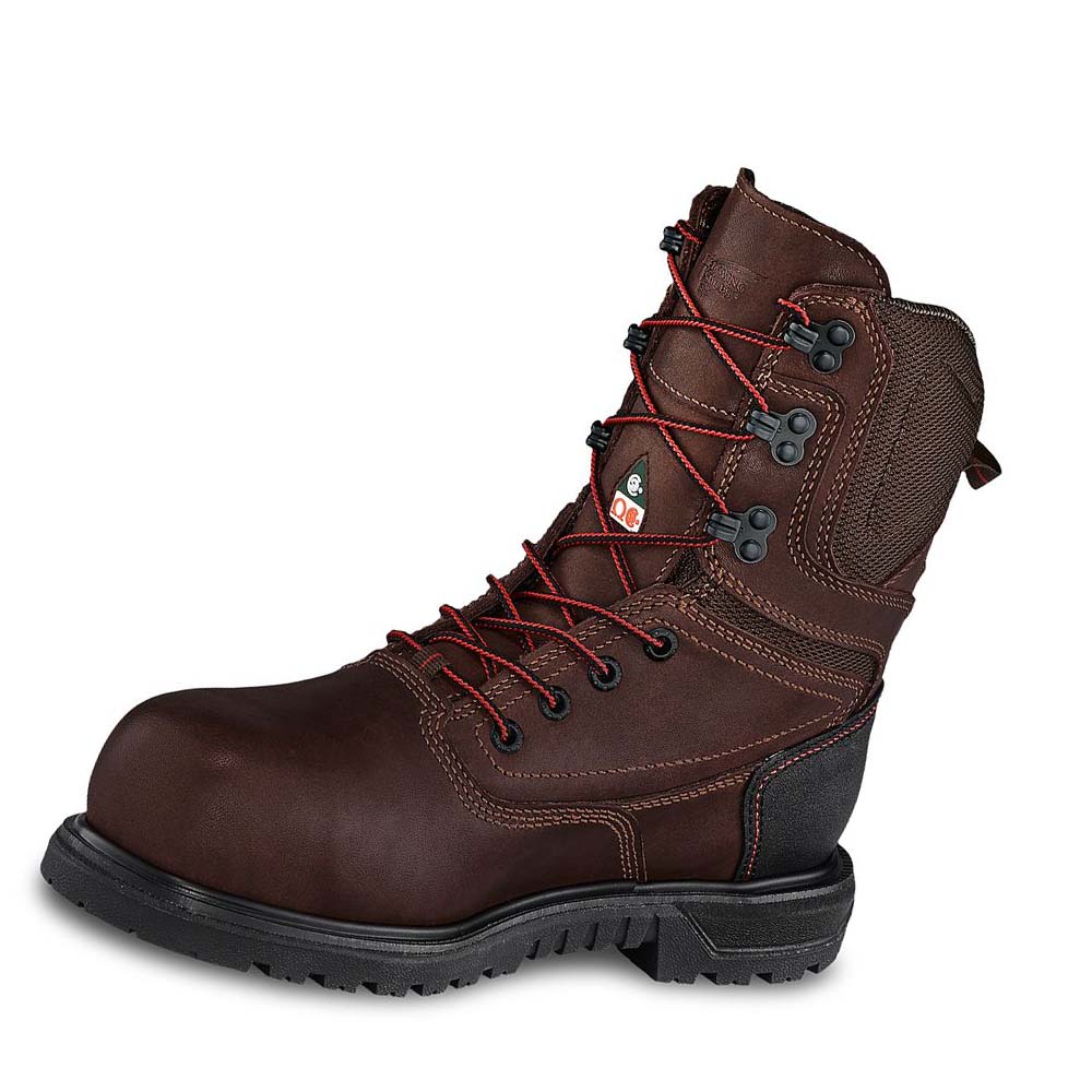 Red Wing Brnr XP 8-inch Vandtætte, CSA Sikkerheds Tå Arbejdsstøvler Dame Bordeaux | DK166EBC