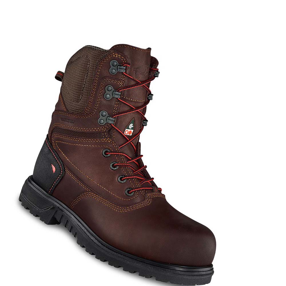 Red Wing Brnr XP 8-inch Vandtætte, CSA Sikkerheds Tå Arbejdsstøvler Dame Bordeaux | DK166EBC