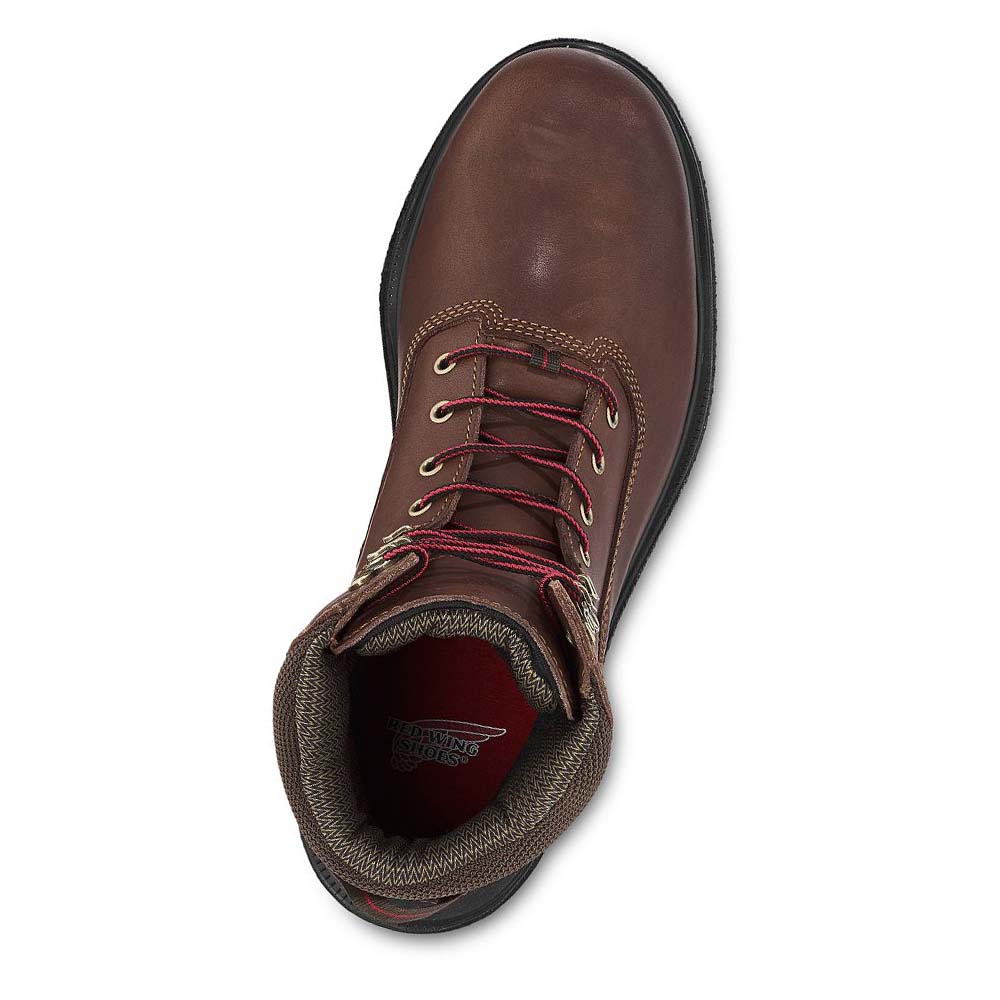 Red Wing Brnr XP 8-inch Vandtætte CSA Sikkerhedsstøvler Herre Bordeaux | DK34TCE
