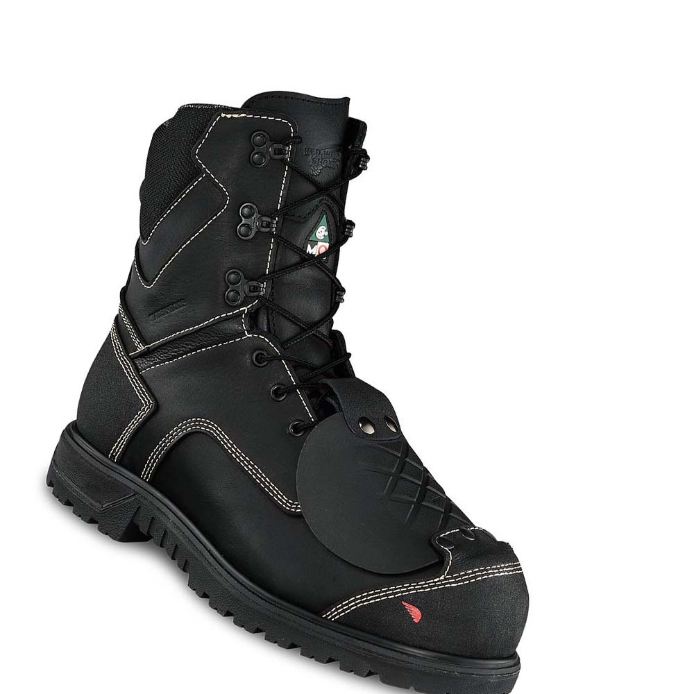 Red Wing Brnr XP 8-inch Vandtætte, Metguard, CSA Sikkerhedsstøvler Herre Sort | DK311FDN