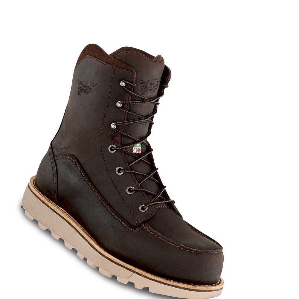 Red Wing Brnr XP Vandtætte CSA Sikkerhedsstøvler Herre Kaffe | DK349WNB