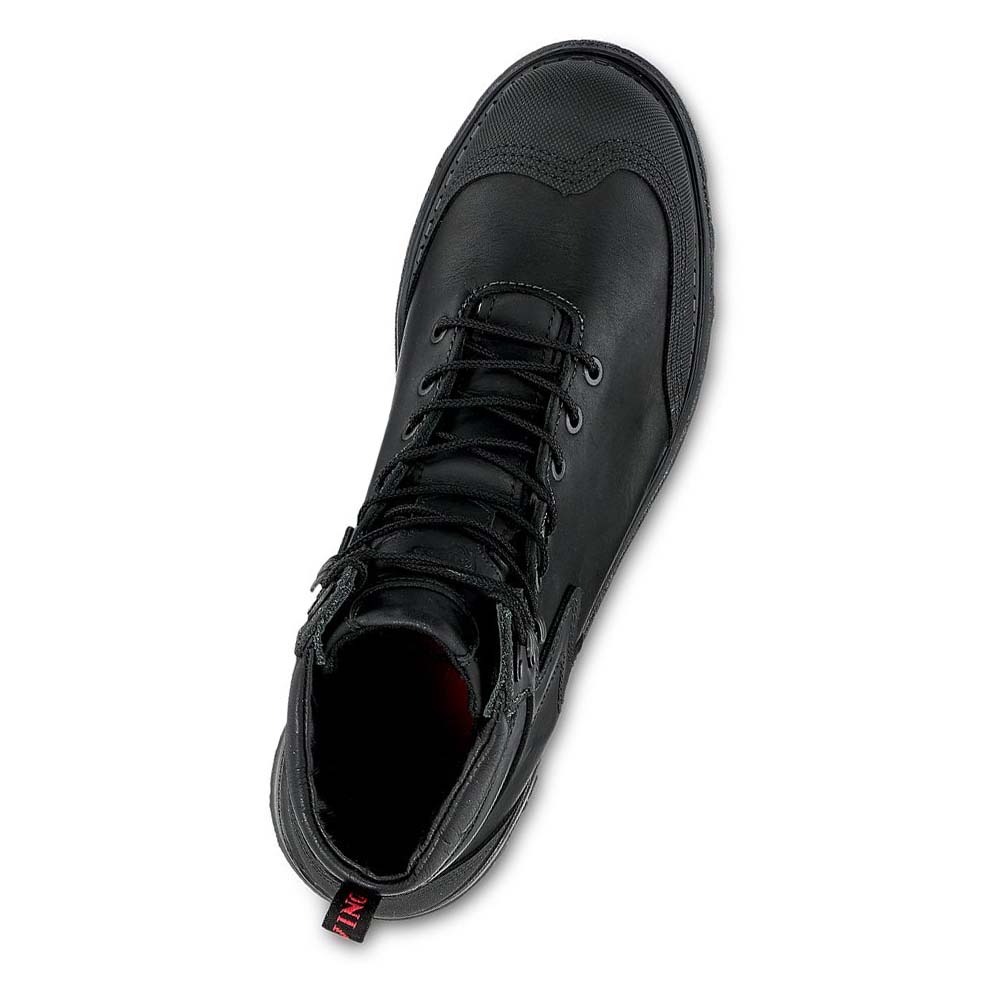 Red Wing Burnside 6-inch Sikkerheds Tå Vandtætte Støvler Herre Sort | DK422UZG