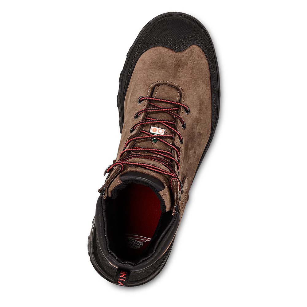 Red Wing Burnside 6-inch Vandtætte, CSA Sikkerhedsstøvler Herre Brune | DK332LIS