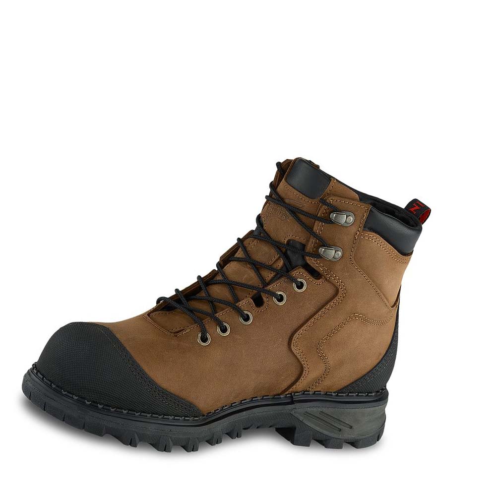 Red Wing Burnside 6-inch Vandtætte Sikkerhedsstøvler Herre Brune | DK335HAP