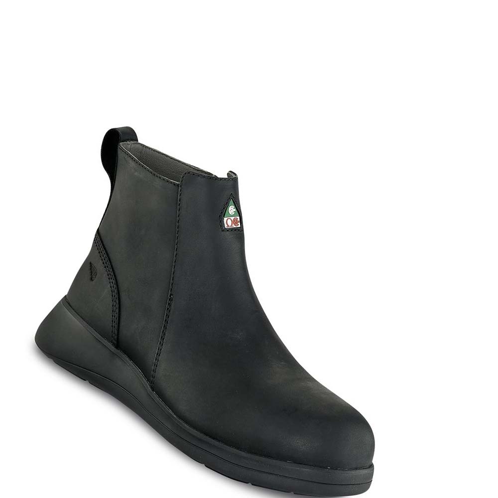 Red Wing CSA 5-inch Sikkerheds Tå Slip-On Sko Dame Sort | DK105SGL