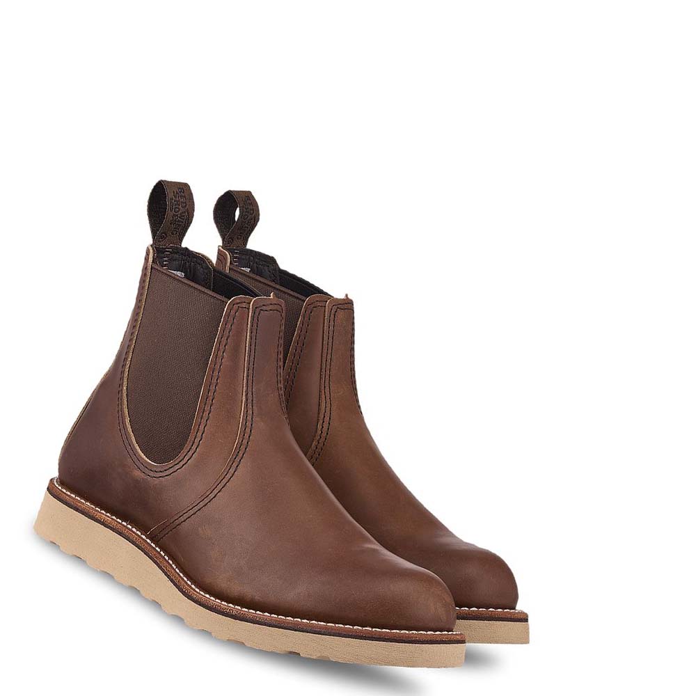 Red Wing Classic Heritage 6-inch in Harness Læder Chelsea Støvler Herre Kaffe | DK240UZG