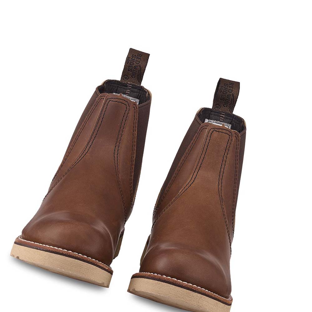Red Wing Classic Heritage 6-inch in Harness Læder Chelsea Støvler Herre Kaffe | DK240UZG