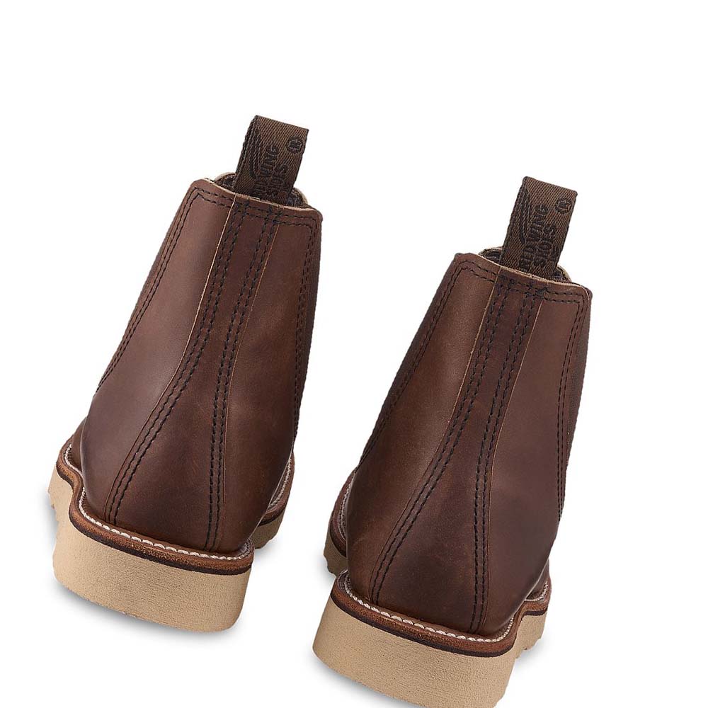 Red Wing Classic Heritage 6-inch in Harness Læder Chelsea Støvler Herre Kaffe | DK240UZG