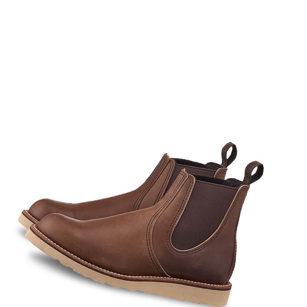 Red Wing Classic Heritage 6-inch in Harness Læder Chelsea Støvler Herre Kaffe | DK240UZG