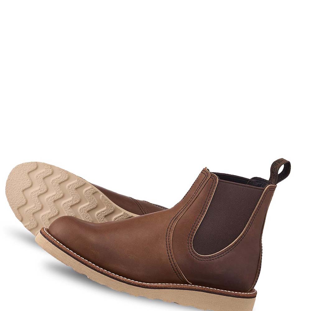 Red Wing Classic Heritage 6-inch in Harness Læder Chelsea Støvler Herre Kaffe | DK240UZG