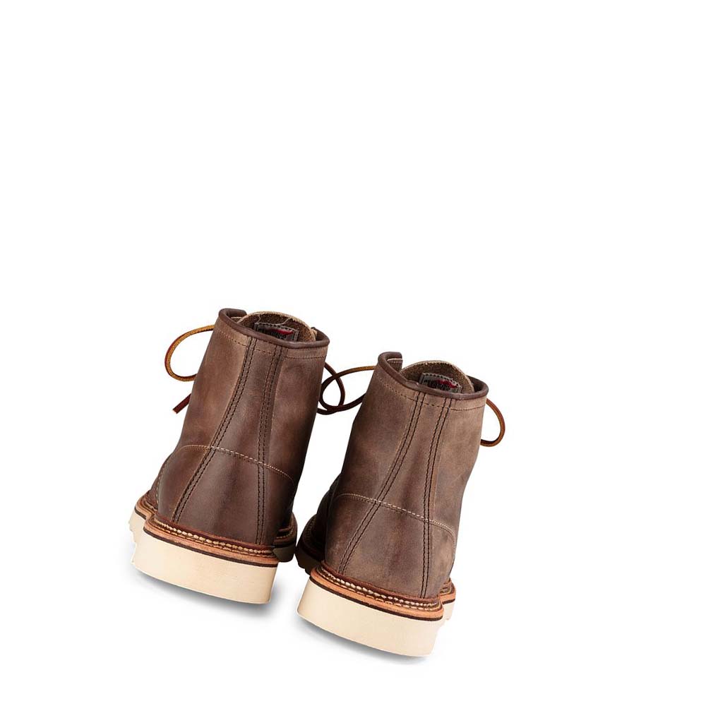 Red Wing Classic Moc Heritage 6-Inch in Rough & Tough Læder Støvler Herre Kaffe | DK217RVD