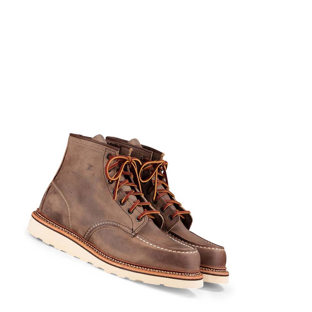 Red Wing Classic Moc Heritage 6-Inch in Rough & Tough Læder Støvler Herre Kaffe | DK217RVD