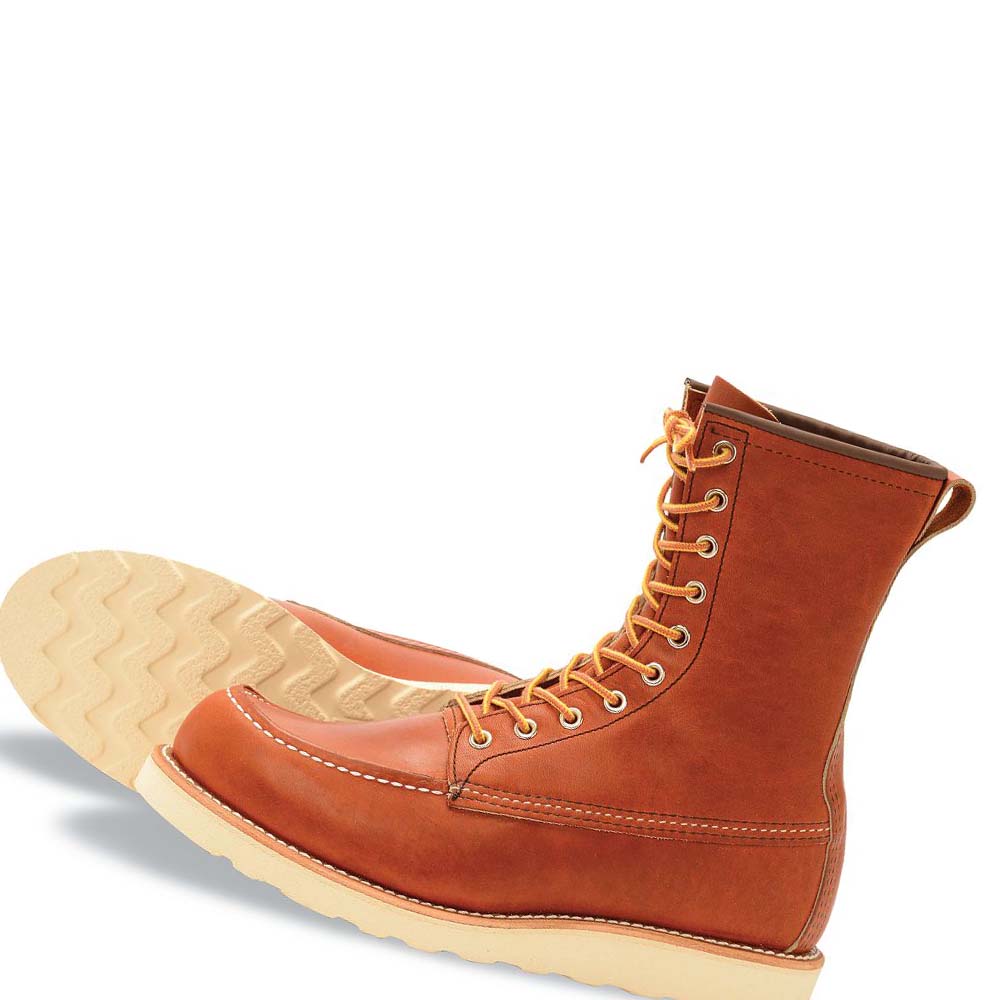 Red Wing Classic Moc Heritage 8-Inch in Legacy Læder Støvler Herre Brune | DK21KOR