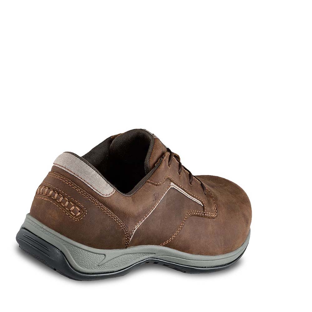 Red Wing ComfortPro Sikkerheds Tå Oxford Sko Herre Brune | DK18XYU