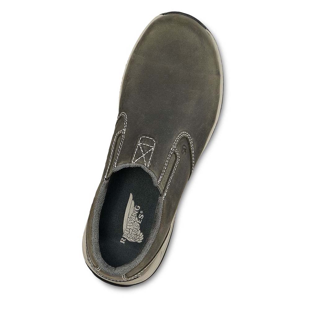 Red Wing ComfortPro Sikkerheds Tå Slip-On Sko Dame Olivengrøn | DK103FDN
