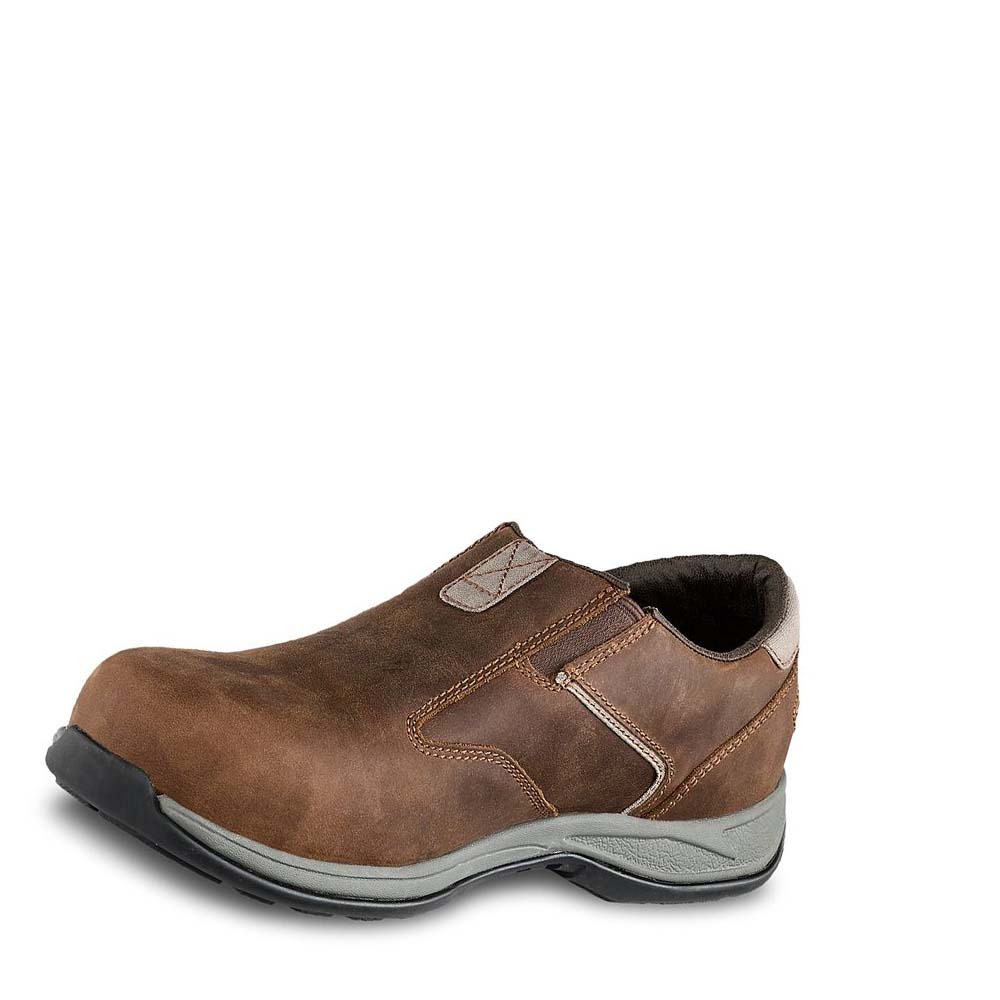 Red Wing ComfortPro Sikkerheds Tå Slip On Sko Herre Brune | DK183SGL