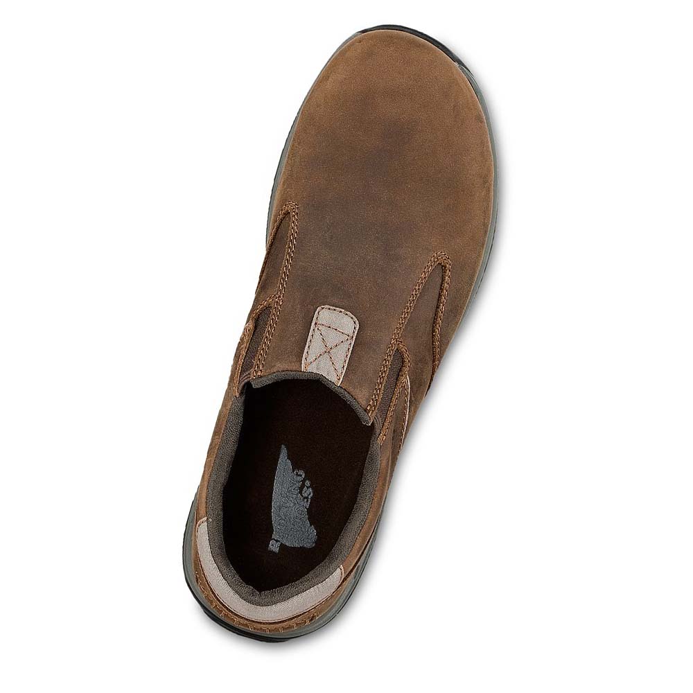Red Wing ComfortPro Sikkerheds Tå Slip On Sko Herre Brune | DK183SGL