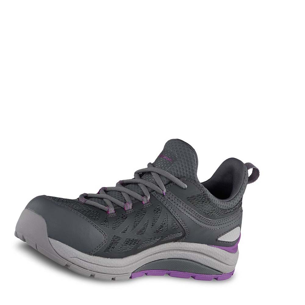 Red Wing CoolTech™ Sikkerheds Tå Atletiske Arbejds Sko Dame Grå Lilla | DK100JPQ